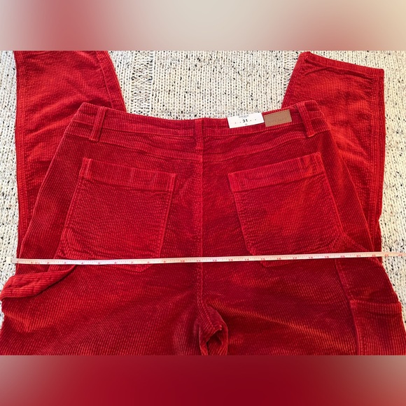 Judy Blue Corduroy Carpenter Stretch Slim Fit High Waist Pants Rust Size 31 NWT - Picture 5 of 6